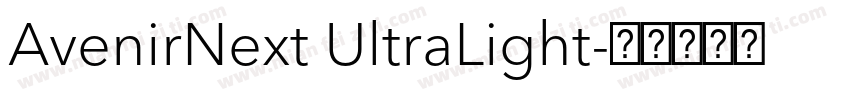 AvenirNext UltraLight字体转换